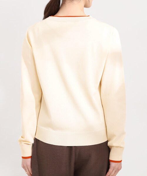 SHOO・LA・RUE（シューラルー）の「配色がコーデのアクセントに レイヤード風クルーカーディガン（カーディガン/ボレロ・レディース・アイボリー系4/ブルー系その他6/グレー系その他5・01/02/03/04）」の18枚目の写真