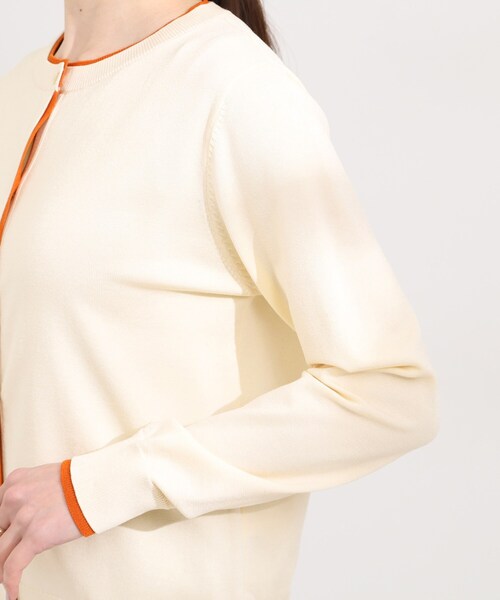 SHOO・LA・RUE（シューラルー）の「配色がコーデのアクセントに レイヤード風クルーカーディガン（カーディガン/ボレロ・レディース・アイボリー系4/ブルー系その他6/グレー系その他5・01/02/03/04）」の20枚目の写真