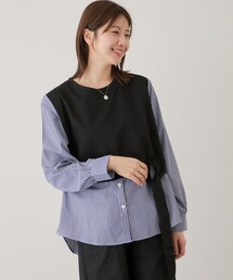 カットソー付きシャツ
