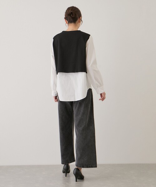 Jayro(ジャイロ)の「カットソー付きシャツ(シャツ/ブラウス・レディース・ブルー系その他2/ホワイト系その他2・FREE)」の9枚目の写真