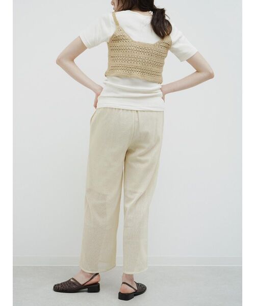 FIKA.(フィーカ)の「Mesh lame easy pants(その他パンツ・レディース・ゴールド/シルバー・MEDIUM)」の4枚目の写真