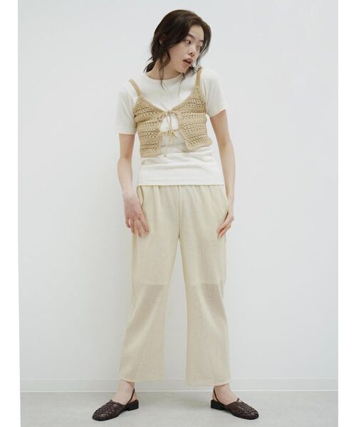 FIKA.(フィーカ)の「Mesh lame easy pants(その他パンツ・レディース・ゴールド/シルバー・MEDIUM)」の16枚目の写真