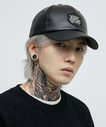 EIGHTVOLUME（エイトボリューム）の「EVメタルロゴレザー基本ボールキャップ（ブラック）（キャップ）」