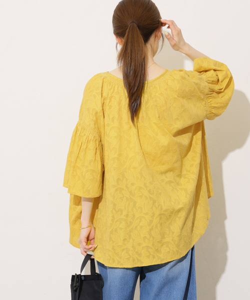 JOURNAL STANDARD relume(ジャーナルスタンダード レリューム)の「コットンジャガードブラウス(シャツ/ブラウス・レディース・ブラック/ホワイト/イエロー・FREE)」の22枚目の写真
