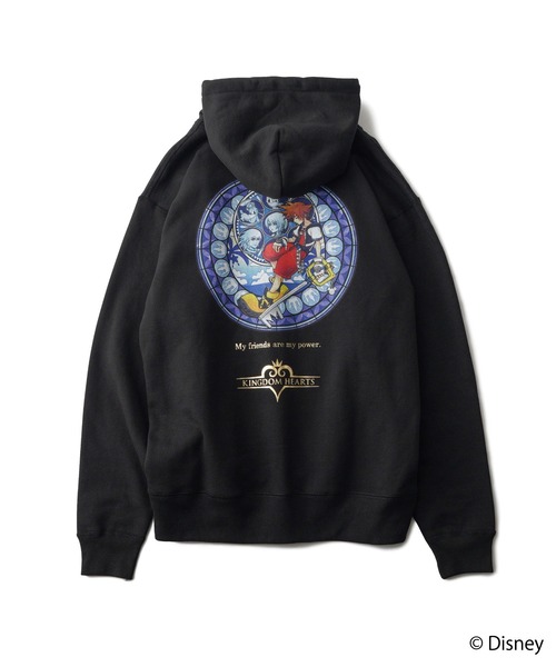 Subciety(サブサエティ)の「KINGDOM HEARTS / ダイブ・トゥ・ハート / zip hoodie(パーカー・メンズ・ブラック・MEDIUM/X-LARGE/LARGE/SMALL)」の2枚目の写真