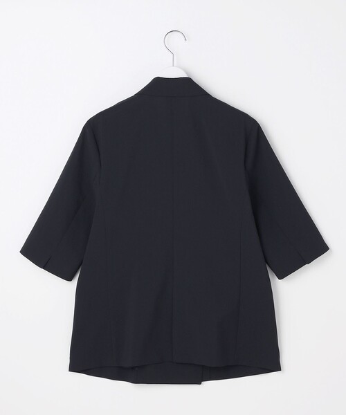 J.PRESS Ladies(J.プレス レディス)の「BREEZ COOL トロ ハーフスリーブ ダブル ジャケット(テーラードジャケット・レディース・ベージュ系/ネイビー系・XS)」の15枚目の写真