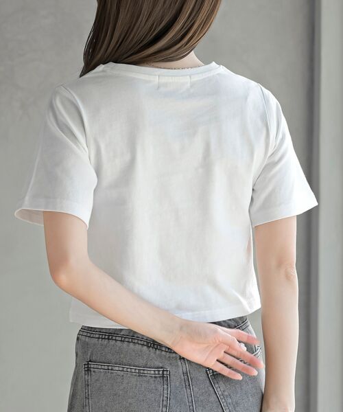 rps(アールピーエス)の「コンパクトT(Tシャツ/カットソー・レディース・オフホワイト/チャコールグレー/ブラック/ブラック系その他2・フリー)」の15枚目の写真