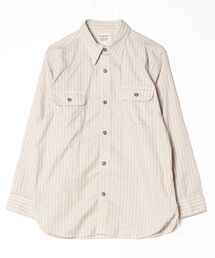 Pherrow's（フェローズ）の「ストライプ柄長袖シャツ（シャツ/ブラウス）」