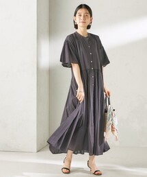 Fanaka（ファナカ）の「【SHIPS別注】Fanaka:〈手洗い可能〉ストライプ ドビー 羽織 ワンピース（ワンピース）」