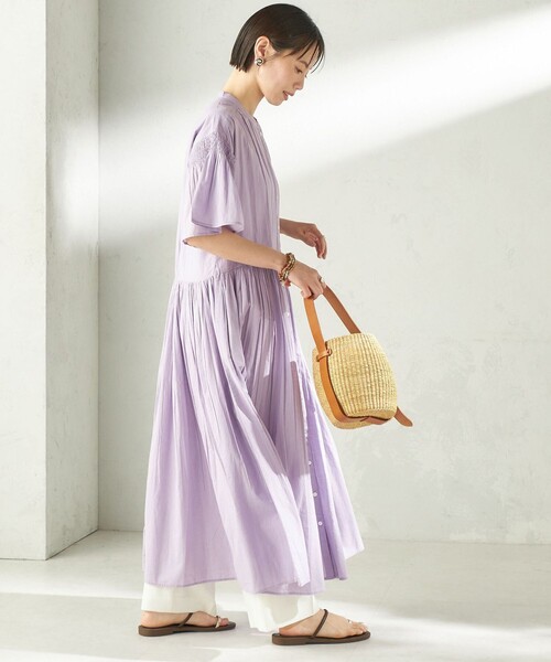 専用✴︎新品未使用　DVF＊ワンピース2枚 SHIPS別注】Fanaka:〈手洗い可能〉ストライプ ドビー 羽織 ワンピース
