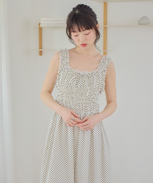 Heather(ヘザー)の「フリルトリムオールインワン 740430(つなぎ/オールインワン・レディース・ブラック系その他2/ブラック系その他/ホワイト系その他・S/M)」の10枚目の写真