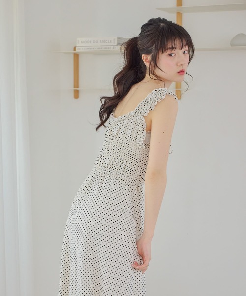 Heather(ヘザー)の「フリルトリムオールインワン 740430(つなぎ/オールインワン・レディース・ブラック系その他2/ブラック系その他/ホワイト系その他・S/M)」の12枚目の写真