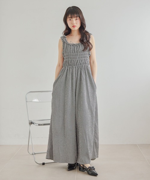 Heather(ヘザー)の「フリルトリムオールインワン 740430(つなぎ/オールインワン・レディース・ブラック系その他2/ブラック系その他/ホワイト系その他・S/M)」の17枚目の写真