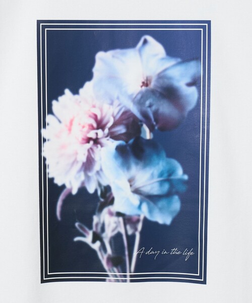 A DAY IN THE LIFE UNITED ARROWS(アデイインザライフユナイテッドアローズ)の「アクロマティック フラワープリント カットソー<A DAY IN THE LIFE>(Tシャツ/カットソー・メンズ・ダークグレー/ホワイト・M/L)」の14枚目の写真