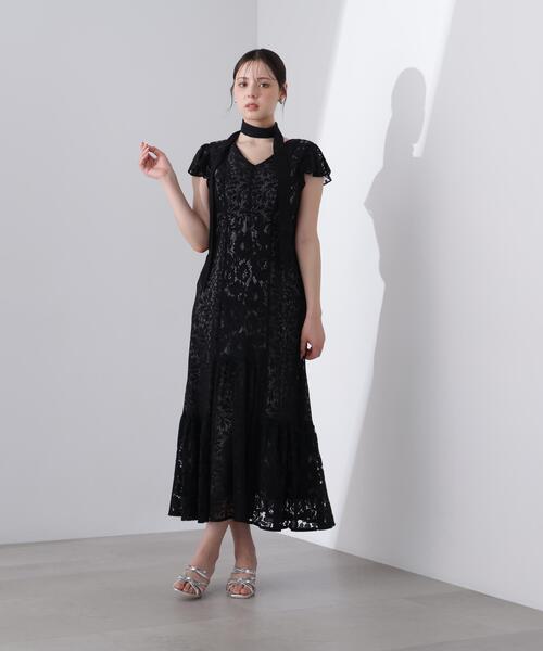 PROPORTION BODY DRESSING(プロポーションボディドレッシング)の「<L>タイ付きレースワンピース / 1216140414(ワンピース・レディース・ブラック/ホワイト系その他・MEDIUM/P/S/SMALL)」の5枚目の写真