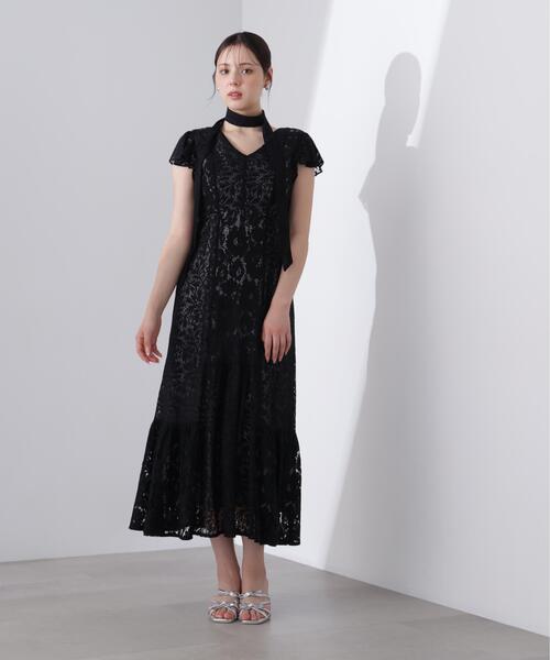 PROPORTION BODY DRESSING(プロポーションボディドレッシング)の「<L>タイ付きレースワンピース / 1216140414(ワンピース・レディース・ブラック/ホワイト系その他・MEDIUM/P/S/SMALL)」の20枚目の写真