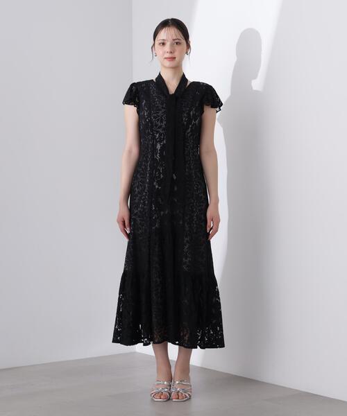 PROPORTION BODY DRESSING(プロポーションボディドレッシング)の「<L>タイ付きレースワンピース / 1216140414(ワンピース・レディース・ブラック/ホワイト系その他・MEDIUM/P/S/SMALL)」の21枚目の写真