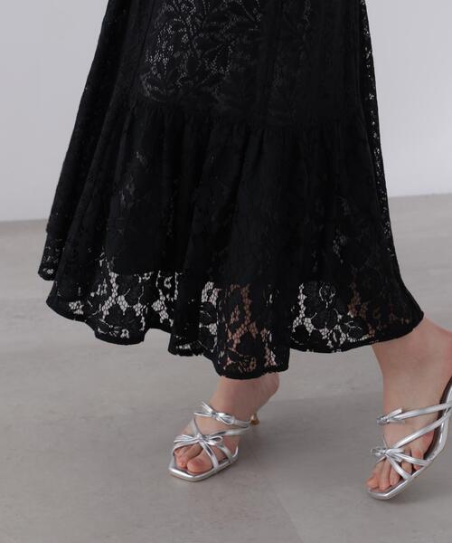 PROPORTION BODY DRESSING(プロポーションボディドレッシング)の「<L>タイ付きレースワンピース / 1216140414(ワンピース・レディース・ブラック/ホワイト系その他・MEDIUM/P/S/SMALL)」の16枚目の写真