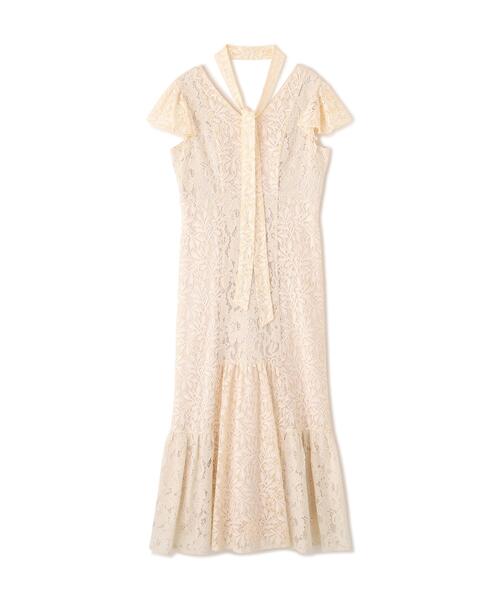 PROPORTION BODY DRESSING(プロポーションボディドレッシング)の「<L>タイ付きレースワンピース / 1216140414(ワンピース・レディース・ブラック/ホワイト系その他・MEDIUM/P/S/SMALL)」の6枚目の写真