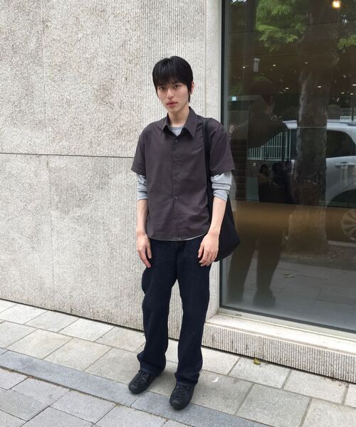 LEIRE（ルアール）の「サマー クロップ 半袖シャツ [チャコール]（シャツ/ブラウス・メンズ・その他・MEDIUM/LARGE/X-LARGE）」の7枚目の写真