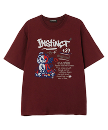 INSTINCT 半袖Tシャツ (VS0225) バーガンディ