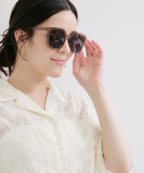 新品【agnes b】ZOZO限定★ウェリントンセルロイドサングラス agnes b.（アニエスベー） サングラス サングラス ”Virginie