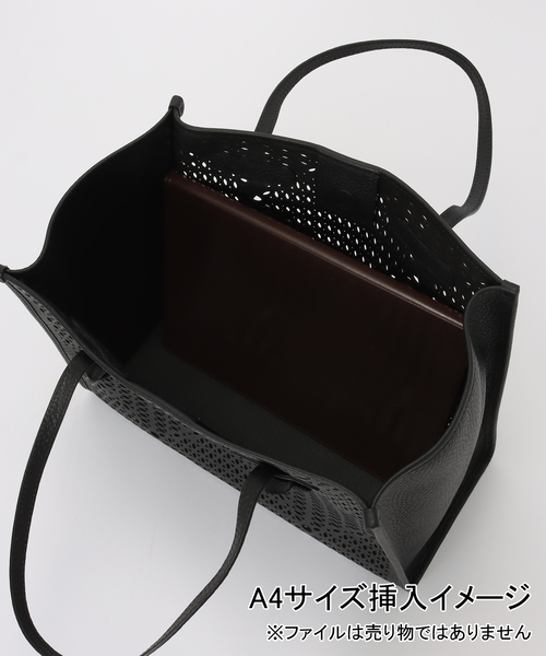 IENA(イエナ)の「GIANNI CHIARINI/ジャン二 キアリー二 MARCELLA LNR バッグ BS12390(トートバッグ・レディース・ブラック/ホワイト・FREE)」の7枚目の写真