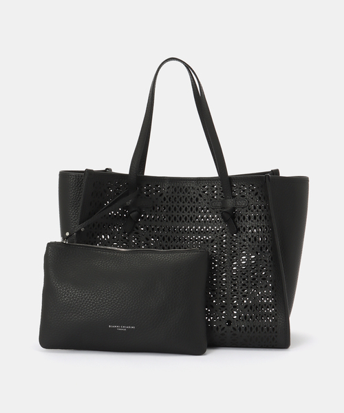 IENA(イエナ)の「GIANNI CHIARINI/ジャン二 キアリー二 MARCELLA LNR バッグ BS12390(トートバッグ・レディース・ブラック/ホワイト・FREE)」の8枚目の写真