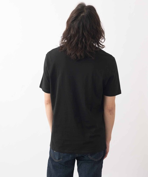 Ben Sherman(ベンシャーマン)の「サーフ&ギターズTシャツ(Tシャツ/カットソー・メンズ・ブラック/サーモンピンク・MEDIUM/LARGE)」の4枚目の写真
