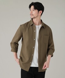 LIL VENDARS（リルヴェンダース）の「Buyer's Select 接触冷感パナマ 7分袖レギュラーカラーシャツ（シャツ/ブラウス）」