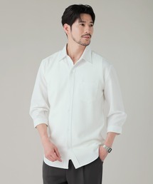 LIL VENDARS（リルヴェンダース）の「Buyer's Select 接触冷感パナマ 7分袖レギュラーカラーシャツ（シャツ/ブラウス）」