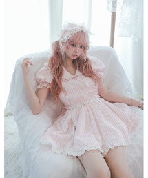 Fiorforte（フィオルフォルテ）の「gingham sailor setup（ワンピース）」