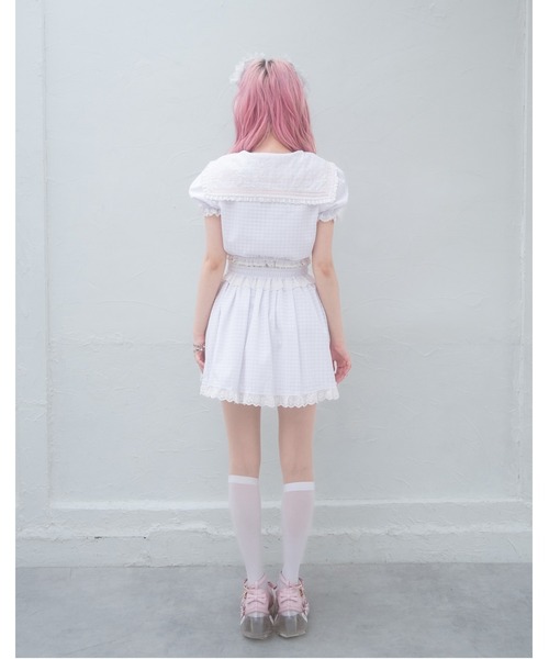 Fiorforte（フィオルフォルテ）の「gingham sailor setup（ワンピース・レディース・ピンク/ホワイト・FREE）」の8枚目の写真