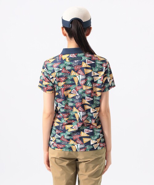 BEAMS GOLF(ビームスゴルフ)の「〈WOMEN〉ORANGE LABEL / フラッグ総柄 ポロシャツ(ポロシャツ・レディース・その他/ホワイト・SMALL/LARGE/MEDIUM)」の8枚目の写真