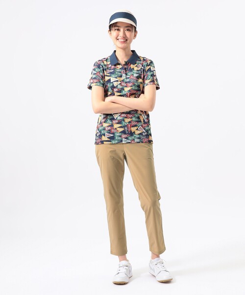 BEAMS GOLF(ビームスゴルフ)の「〈WOMEN〉ORANGE LABEL / フラッグ総柄 ポロシャツ(ポロシャツ・レディース・その他/ホワイト・SMALL/LARGE/MEDIUM)」の9枚目の写真