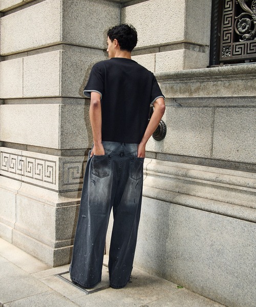 kutir(クティール)の「HENLEY NECK THERMAL BORDER LAYERED T-SHIRT/ヘンリーネックサーマルボーダーレイヤードTシャツ(Tシャツ/カットソー・メンズ・ネイビー/ブラック/チャコールグレー/ホワイト系その他・MEDIUM/LARGE)」の14枚目の写真