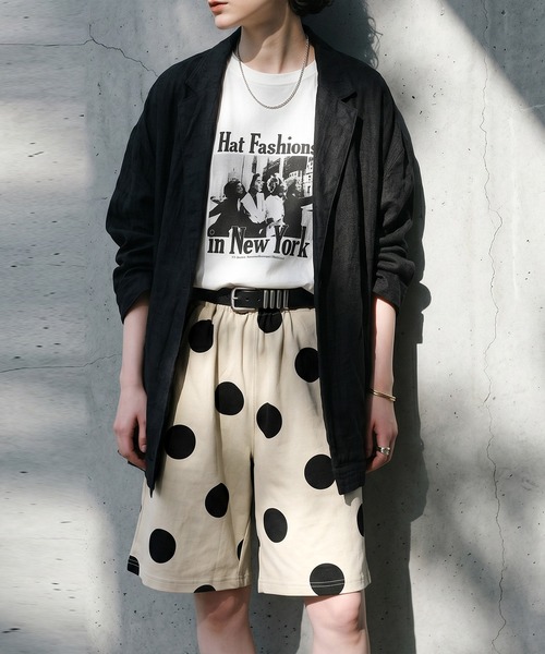 antiqua(アンティカ)の「上下 セットアップ 裏毛 ルームウェア(Tシャツ/カットソー・レディース・その他1/ストライプ/ドット/その他・M/L/XL)」の19枚目の写真