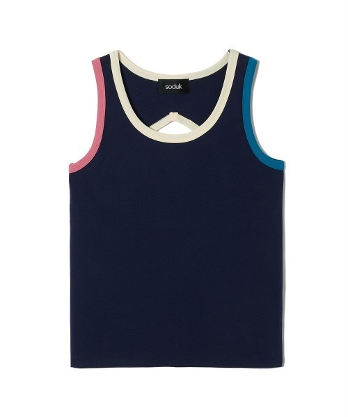 soduk（スドーク）の「【soduk】26SS新作 circle tank top / サークルタンクトップ（タンクトップ・レディース・ブラック/ブラウン/ネイビー・ONE SIZE）」の9枚目の写真