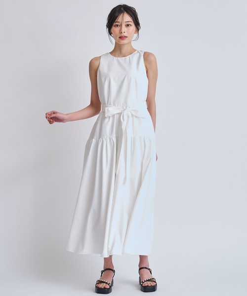 NOELA(ノエラ)の「タフタリボンワンピース(ワンピース・レディース・ブルー/オフホワイト/ブラック・M/S)」の19枚目の写真