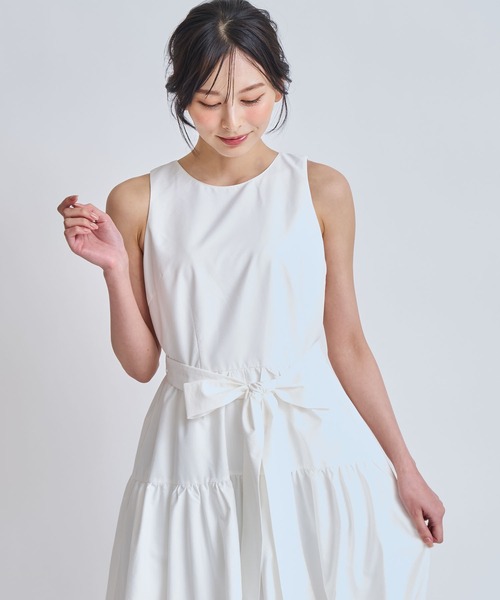 NOELA(ノエラ)の「タフタリボンワンピース(ワンピース・レディース・ブルー/オフホワイト/ブラック・M/S)」の16枚目の写真