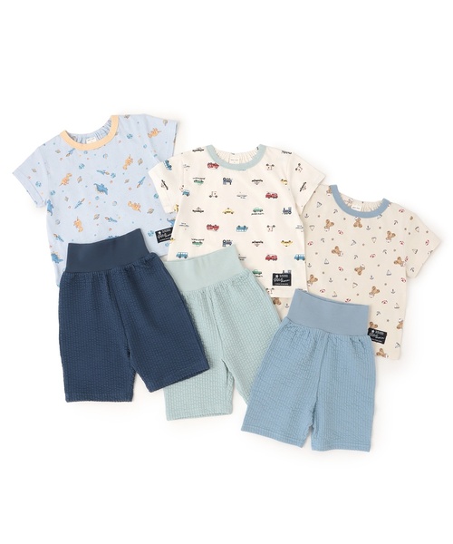 petit main(プティマイン)の「BOYS半袖パジャマ(ルームウェア/パジャマ・キッズ・ネイビー/エメラルド/サックスブルー・80cm/120cm/130cm/100cm/90cm/110cm)」の14枚目の写真