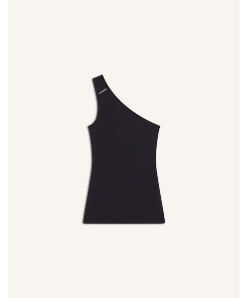 Maison Kitsune(メゾンキツネ)の「SOFT FINE RIB ASYMMETRIC TOP(タンクトップ・レディース・ブラック・S/XS/M)」の3枚目の写真