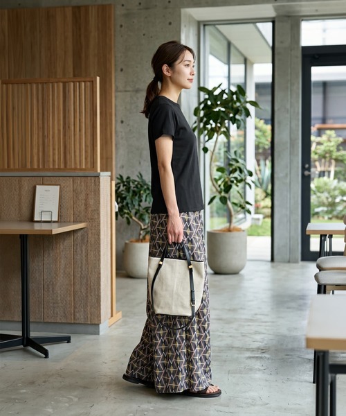 STYLE DELI(スタイルデリ)の「【Made in JAPAN】フライス半袖カットソートップス(Tシャツ/カットソー・レディース・ホワイト/ブラック/チャコールグレー/イエロー・M)」の20枚目の写真