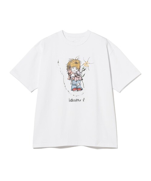 BEAMS T(ビームスティー)の「Keegan Dakke / T-shirt①(Tシャツ/カットソー・メンズ・ホワイト・L/M/S/XL)」の2枚目の写真