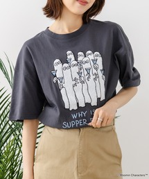 【ムーミン】 【綿100%のしっかりした生地】オリジナルデザイン キャラクター刺繍Tシャツ リトルミイ ニョロニョロ 大人カジュアル ユニセックス