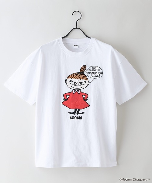 MOOMIN(ムーミン)の「【ムーミン】 【綿100%のしっかりした生地】オリジナルデザイン キャラクター刺繍Tシャツ リトルミイ ニョロニョロ 大人カジュアル ユニセックス(Tシャツ/カットソー・メンズ・ベージュ系その他2/ホワイト系その他/ブラック系その他2/ブルー系その他・SMALL/LARGE/MEDIUM)」の13枚目の写真
