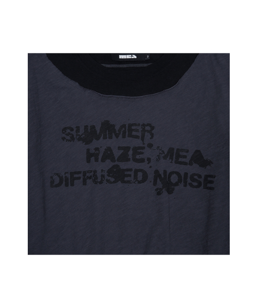 MEA（メア）の「DIFFUSED LETTERING LAYERED L/S [BLACK]（Tシャツ/カットソー・メンズ・その他・2/3）」の3枚目の写真