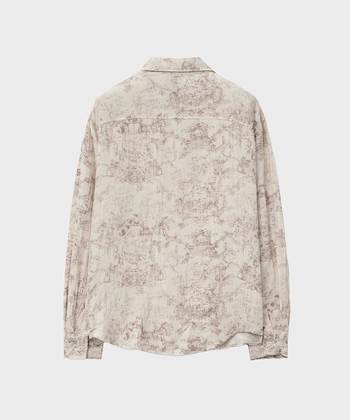 NOIRER(ノイア)の「ネイチャーフラワークリンケルシャツ(レッド)(シャツ/ブラウス・メンズ・その他・50/48)」の3枚目の写真