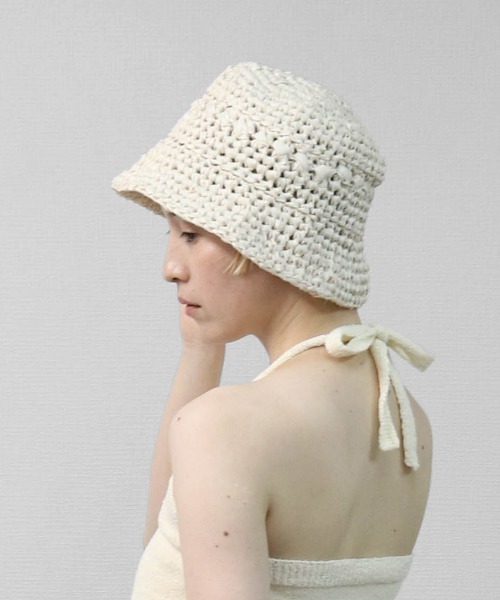 Y.A.R.N ヤーン クロシェハット バケットハット セール】テープヤーン クロシェバケット TAPE YARN CROCHET BUCKET