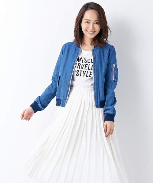 INGNI（イング）の「【６／２４ヒルナンデスご紹介商品】ＭＡ-1/ブルゾン-2016ＳＳ-（MA-1・レディース・ブラック/カーキ/アイボリー/その他/ベージュ/その他1/その他2/その他3・MEDIUM）」の6枚目の写真